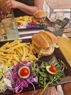 Beyond burger at Soul Food in Valletta