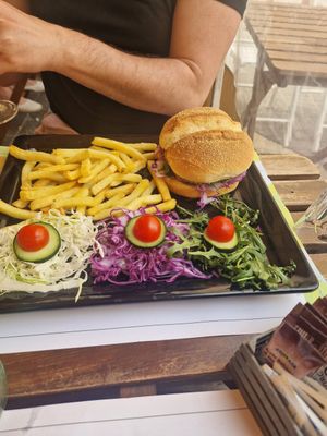 Lentil burger at Soul Food in Valletta