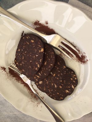 Chocolate salami  at Soul Food in Valletta