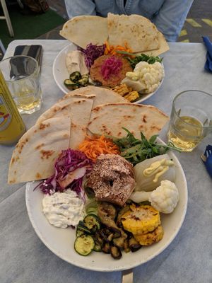 Both Buddha bowls at Soul Food in Valletta