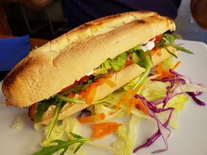 Veg panini at Soul Food in Valletta