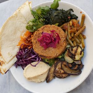 Vegan buddha bowl at Soul Food in Valletta