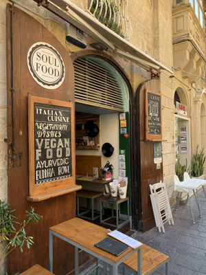 Entrance at Soul Food in Valletta