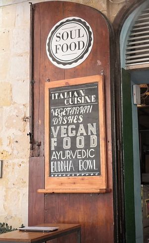Outdoor at Soul Food in Valletta
