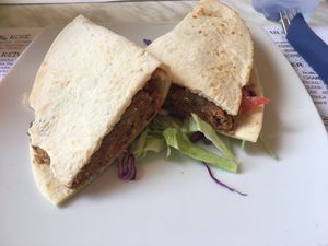 Lentil burger  at Soul Food in Valletta