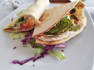 Vegan piadina at Soul Food in Valletta