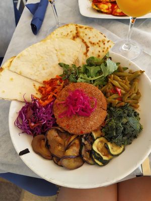 Vegan burger at Soul Food in Valletta