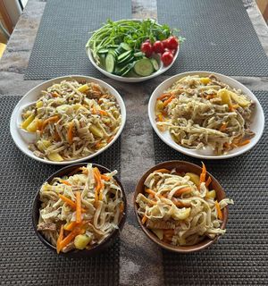 Tsuivan. Photo credit: Mongolian Vegan Camp at Mongolian Vegan Camp in Ulaanbaatar