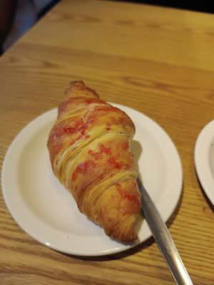 Raspberry croissant at Caffe Nero in Castlebar