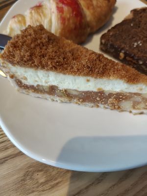 Apple crumble and custard cheesecake tart at Caffe Nero in Castlebar