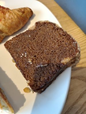 Ginger crumble loaf cake at Caffe Nero in Castlebar