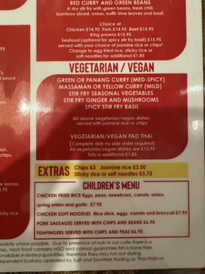   at Thai Harbwr in Porthmadog