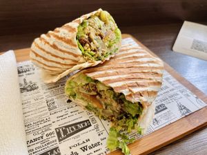 Falafel wrap made vegan  at Fresh Sandwiches and Salad in Pula