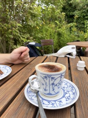 Oat Cappuccino  at Café Sand am Meer in Maasholm