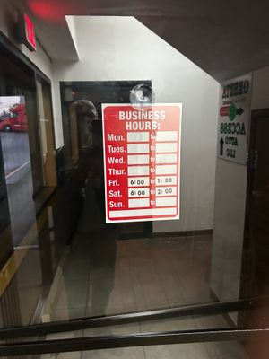 Hours sign at Gebeta in Portland