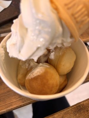 Plant-based baby caetella with plant based once cream  at IKEA Tokyo-Bay in Funabashi