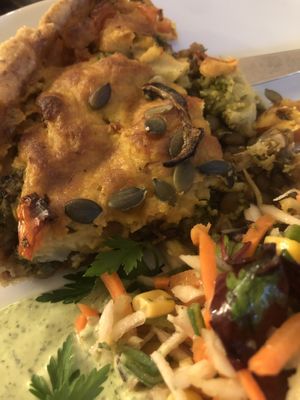 Vegan pie  at Cafeva in Gothenburg