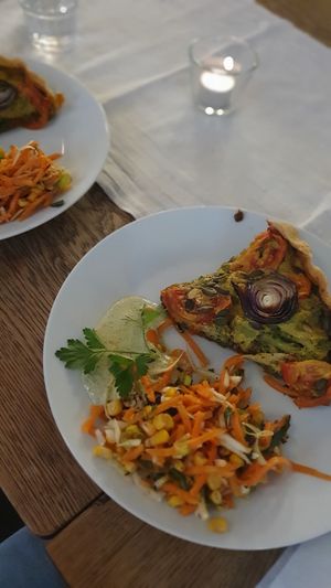 Vegansk lentil paj at Cafeva in Gothenburg