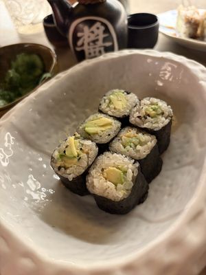 Avocado maki  at Shibumi Sushi Lab in Lanzarote