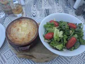 Moussaka at Cave Damianos Restaurant in Zakynthos