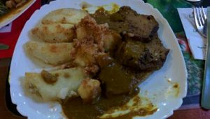 Seitan with sweet potatoes at La Vitamina in La Palma