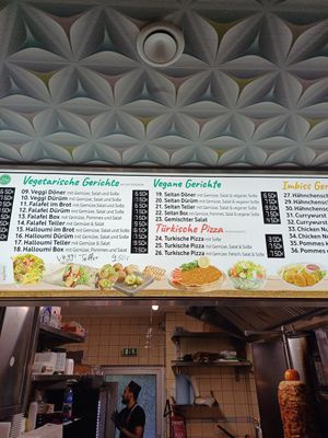 Menu at Gemüse Kebap by Sahlina in Berlin