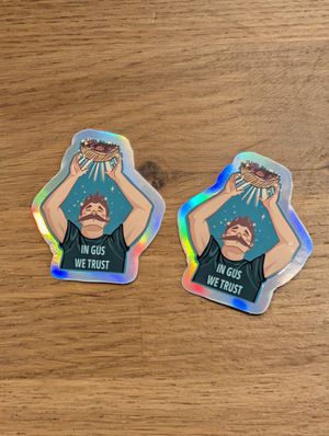 stickers I got from them at Güstavo Gemüse Vebab in Lyon