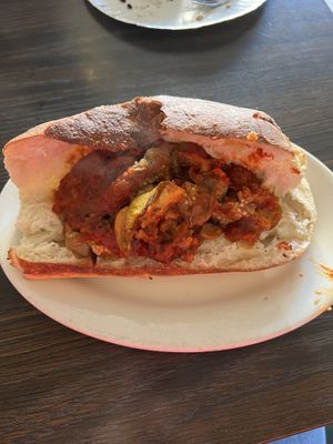 Eggplant sandwich   at Joe Gallina's in Springfield