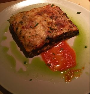 Veggie lasagna  at Ale and Hop in Barcelona