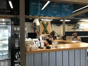 Stand in 7th Street Market at Viva Raw in Charlotte