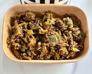 Crispy fried mushrooms  at Vasanta Bhavan in Dubai