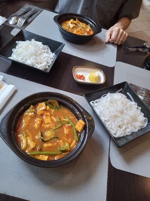 Vegetable curry with Tofu at Nhât Båo in Karlovy Vary