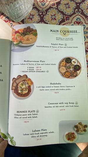 Menu  at Sudha's Kitchen in Auroville