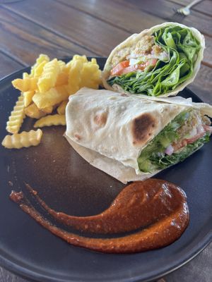 Falafel wrap   at Mad Monkey in Koh Rong