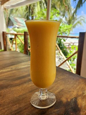 Mango shake at Mad Monkey in Koh Rong