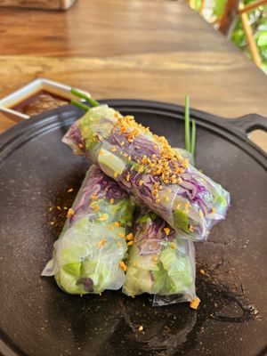 Summer rolls at Mad Monkey in Koh Rong