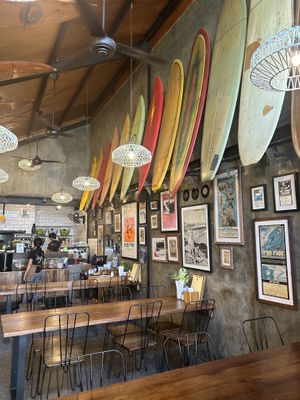Inside with bar  at Canteen Cafe in Canggu
