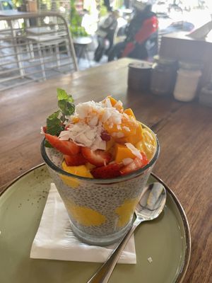 Chia bowl- specify no honey!   at Canteen Cafe in Canggu