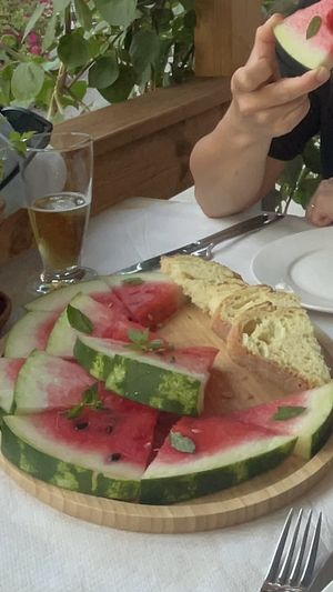 Summer salad (without feta)  at Mëndra in Ksamil