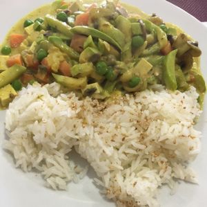 Curry  at Plaer Vegetaria in Mallorca