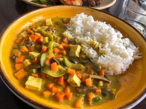 Curry Tikka Masala  at Plaer Vegetaria in Mallorca