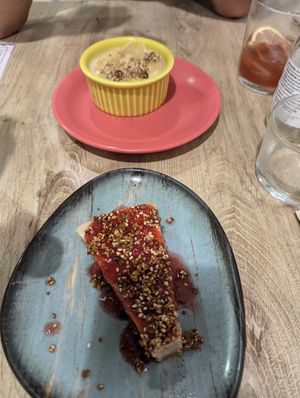 Cheesecake at Plaer Vegetaria in Mallorca