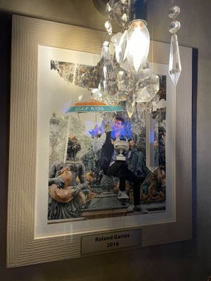 There are many photos, and a merchandise shop!  at Novak in Belgrade