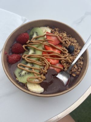 Açai bowl  at Sunrise Coffee in Antibes