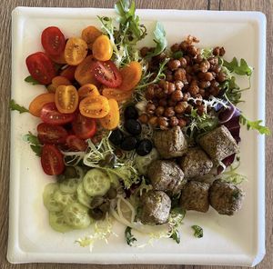 Sun-dried vegetable salad  at Sunrise Coffee in Antibes