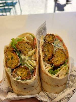 Falafel Wrap at LUMA in Viana Do Castelo
