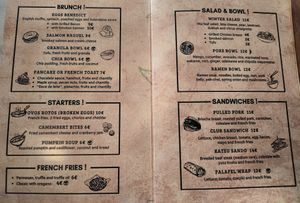 Menu at LUMA in Viana Do Castelo