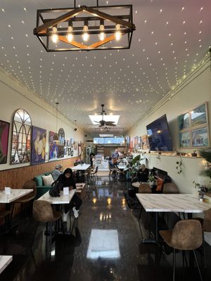 Cool space; wide open and clean.  at One Love Cafe in San Bruno