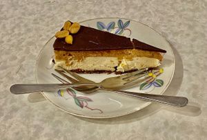 Sneaker-style pie, very well balanced, much less sweet and fatty than one would expect. at No Milk Today in Berlin