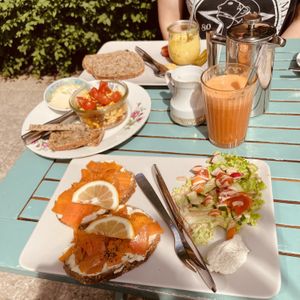 Our breakfast   at No Milk Today in Berlin